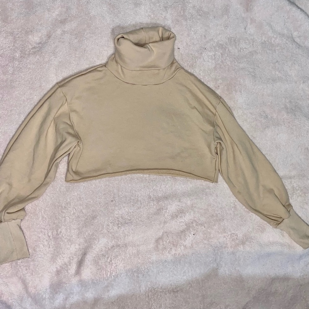 ADIKA CROPPED TURTLENECK SWEATSHIRT LONG SLEEVE